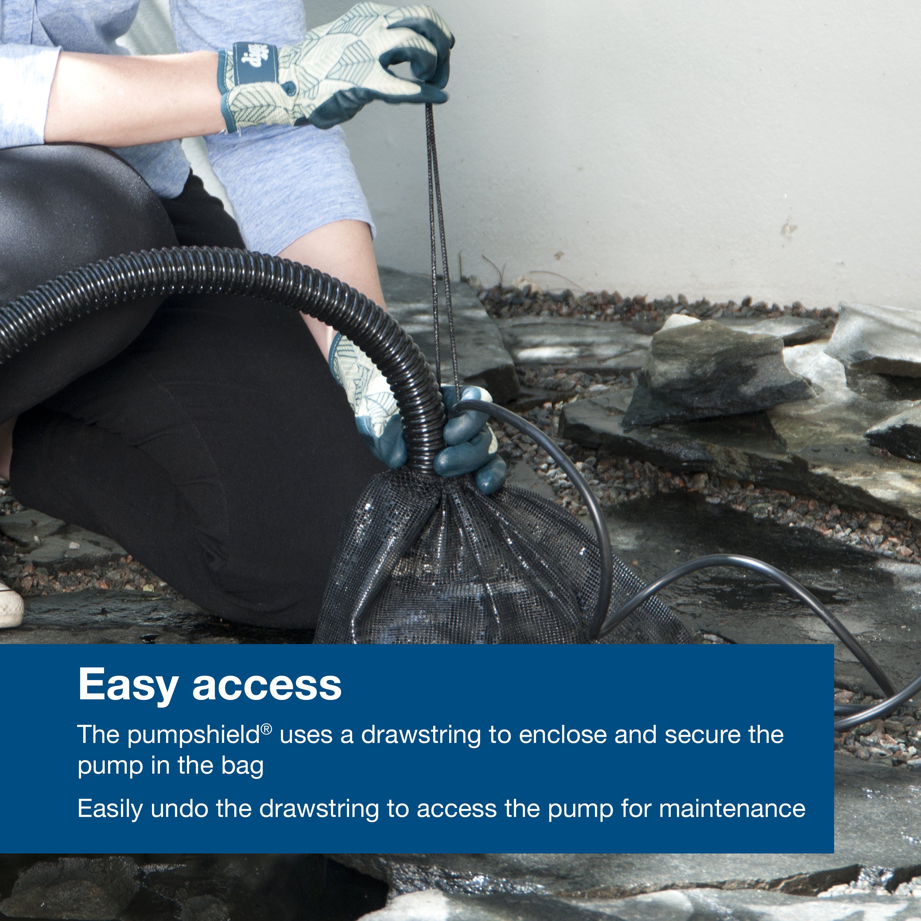 Large pumpshield® Easy access for pump maintenance