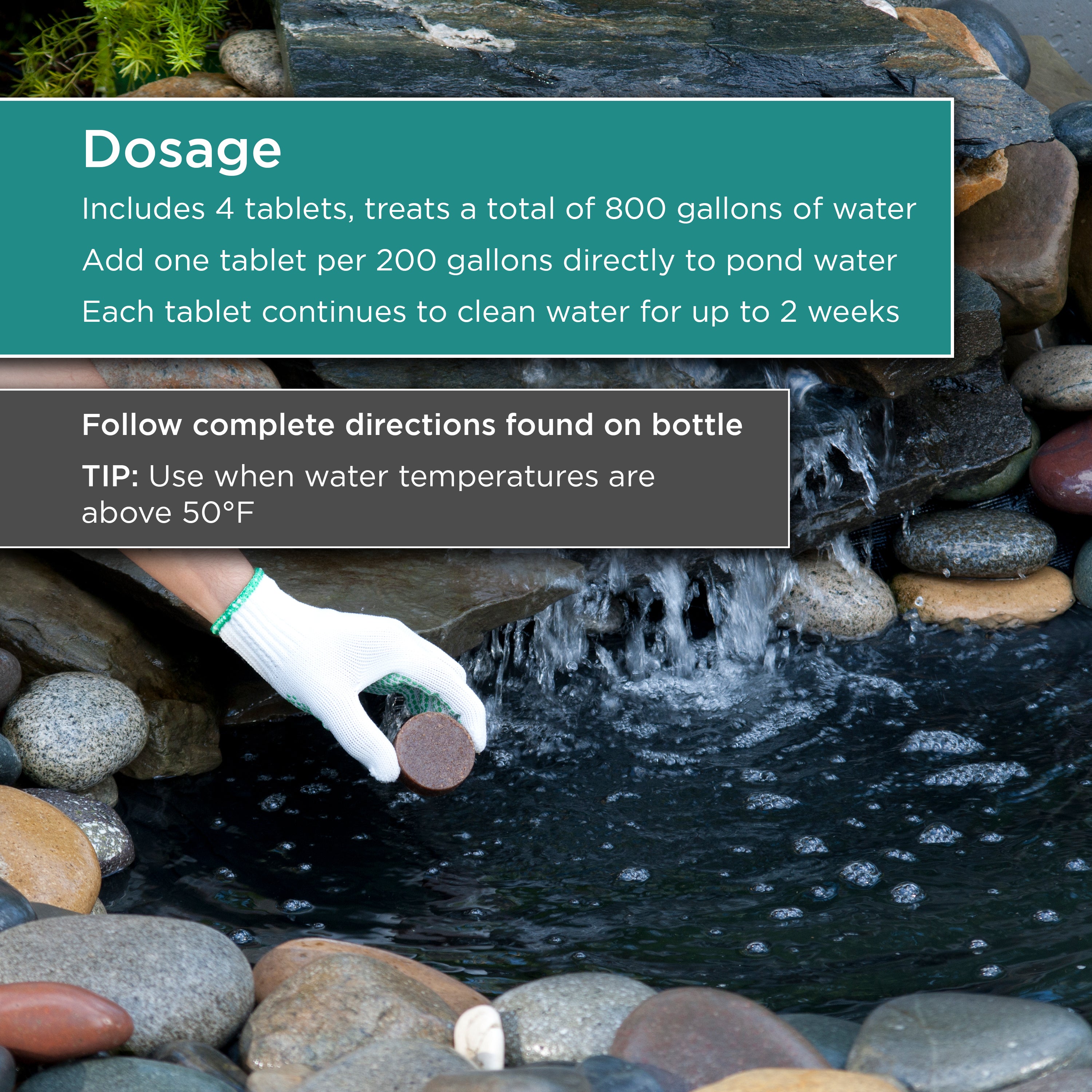 Pond Maintenance Tablets, 4 Pack