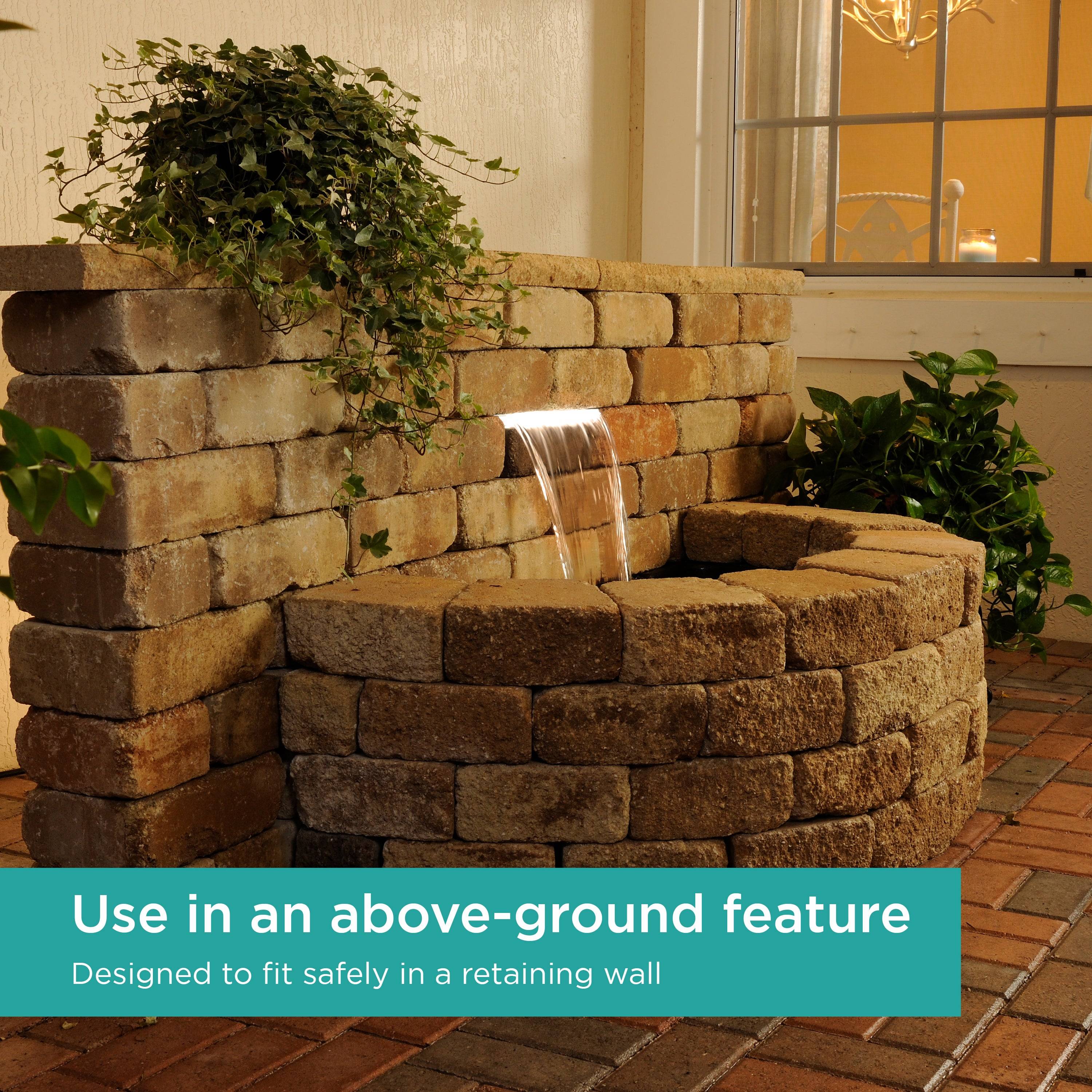 Waterfall Spillway in a retaining wall