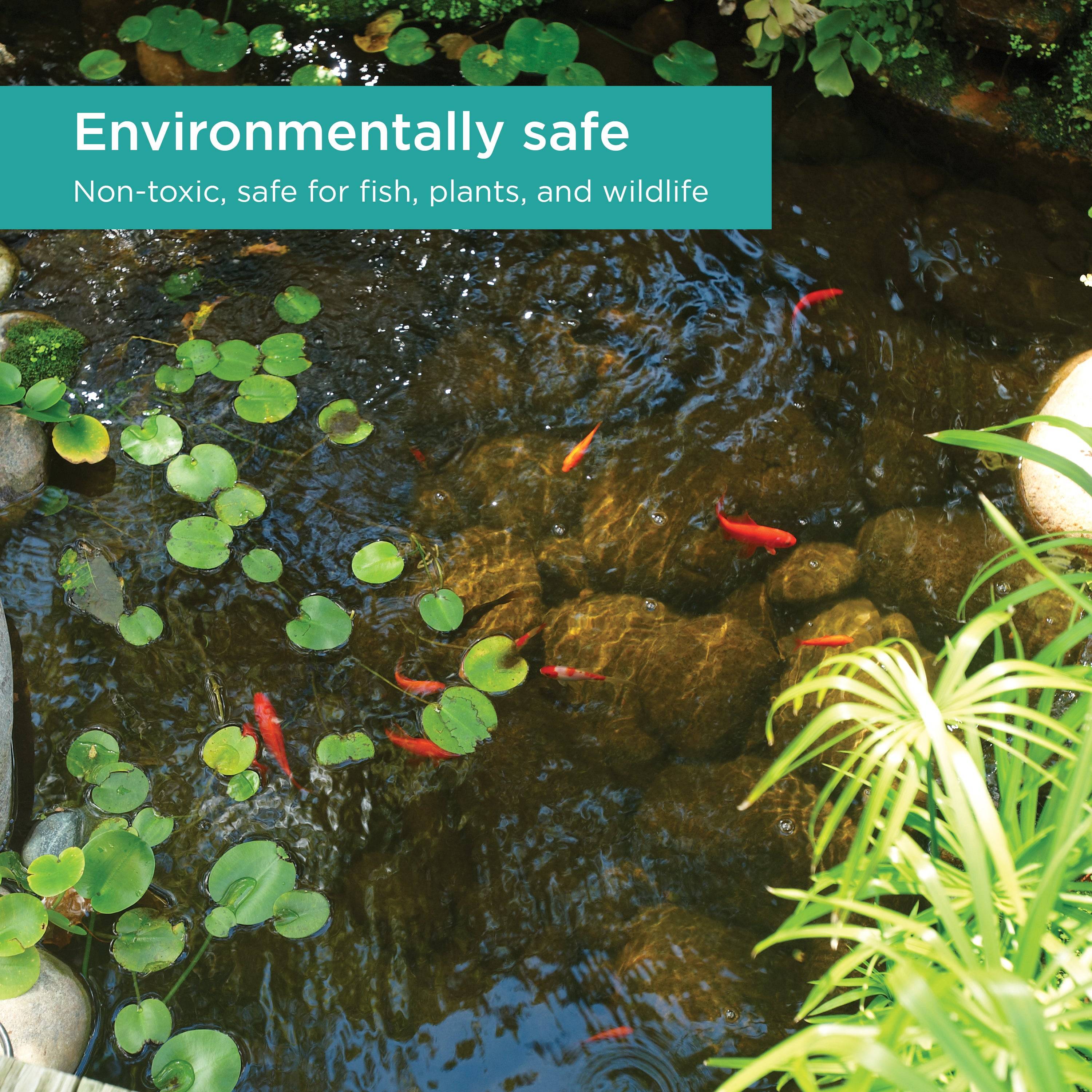 10 x 13 ft. PVC Pond Liner is environmentally safe: non-toxic, safe for fish, plants, and wildlife