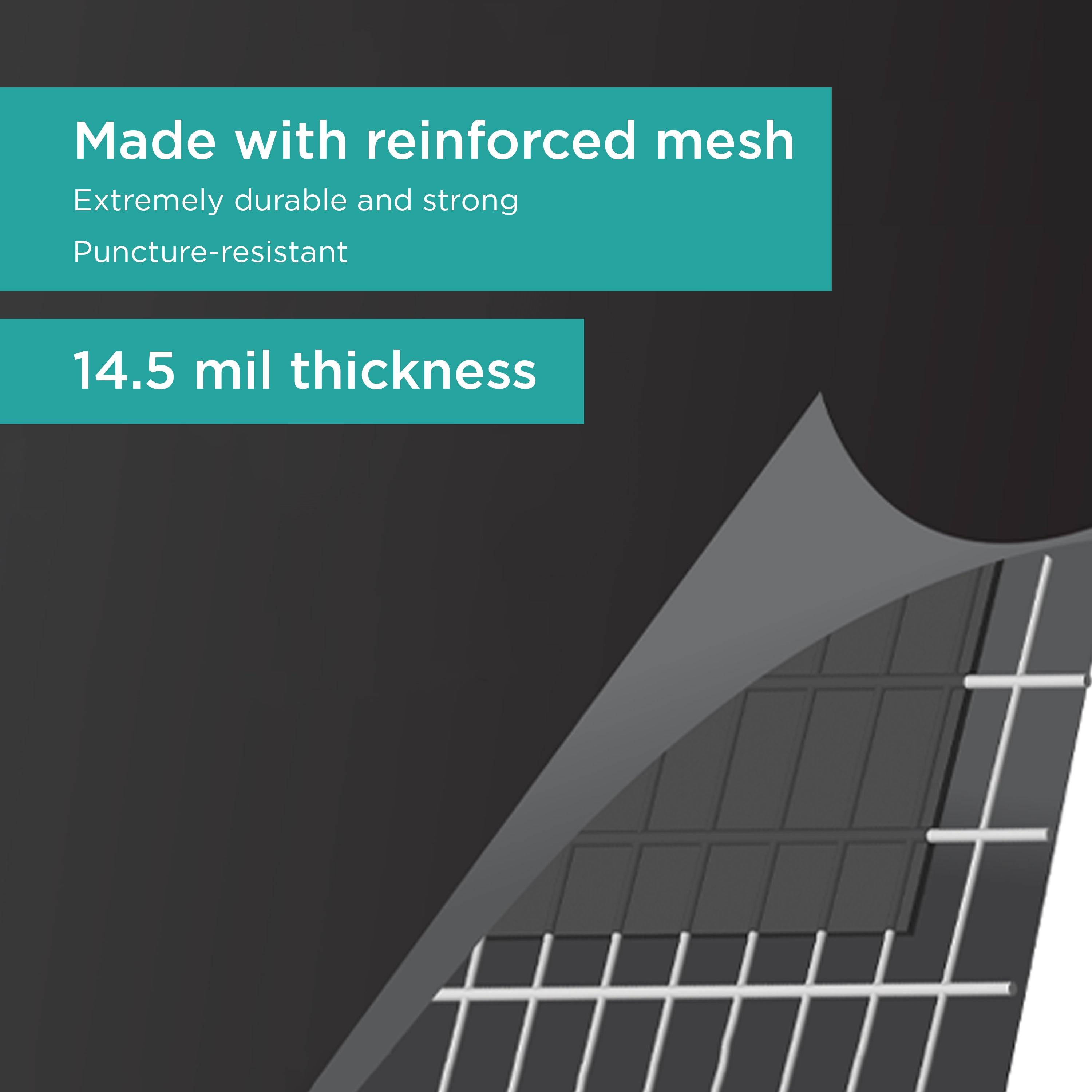 7 x 10 ft. PVC Pond Liner is made from 14.5 mil thick reinforced mesh 