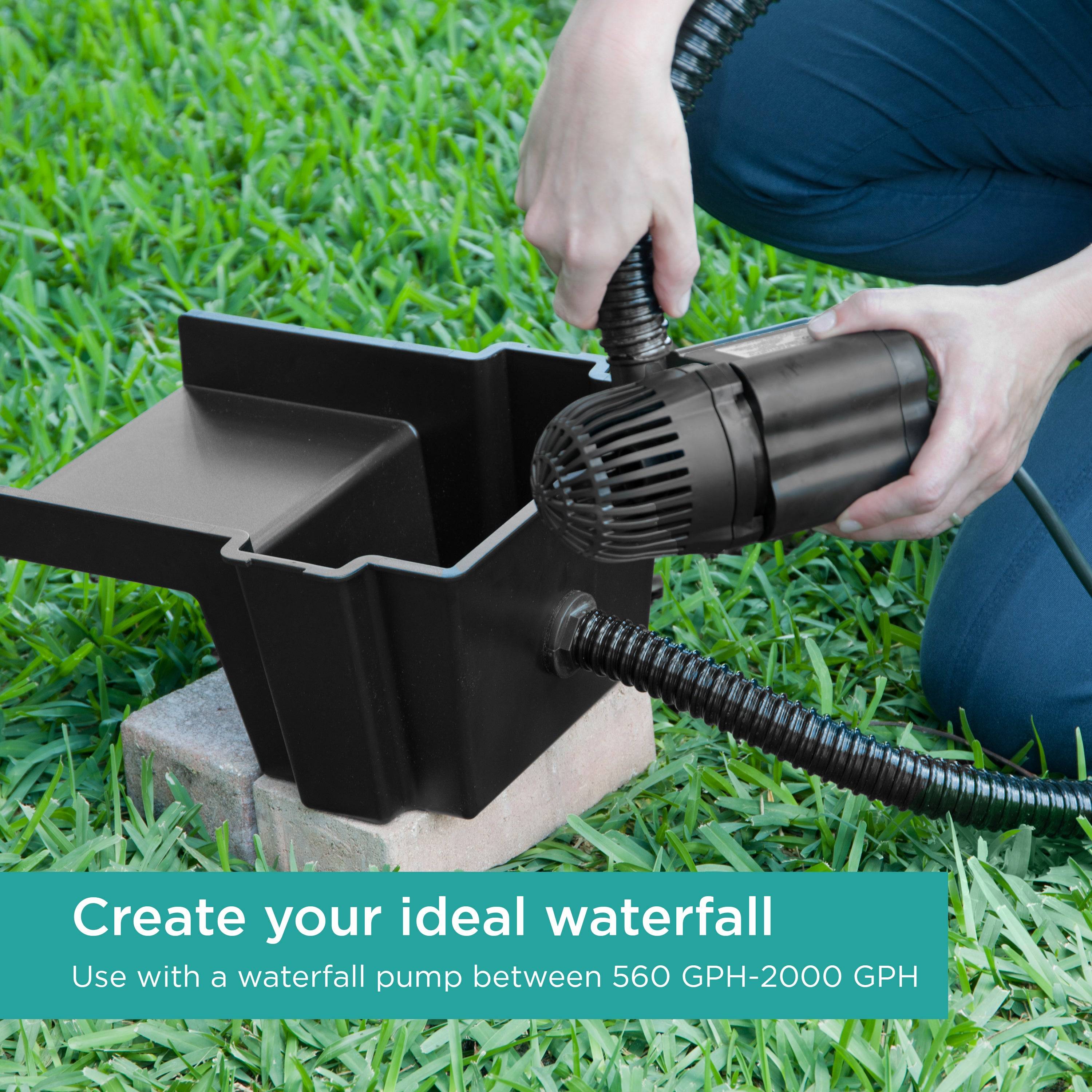 Create your ideal waterfall with Waterfall spillway