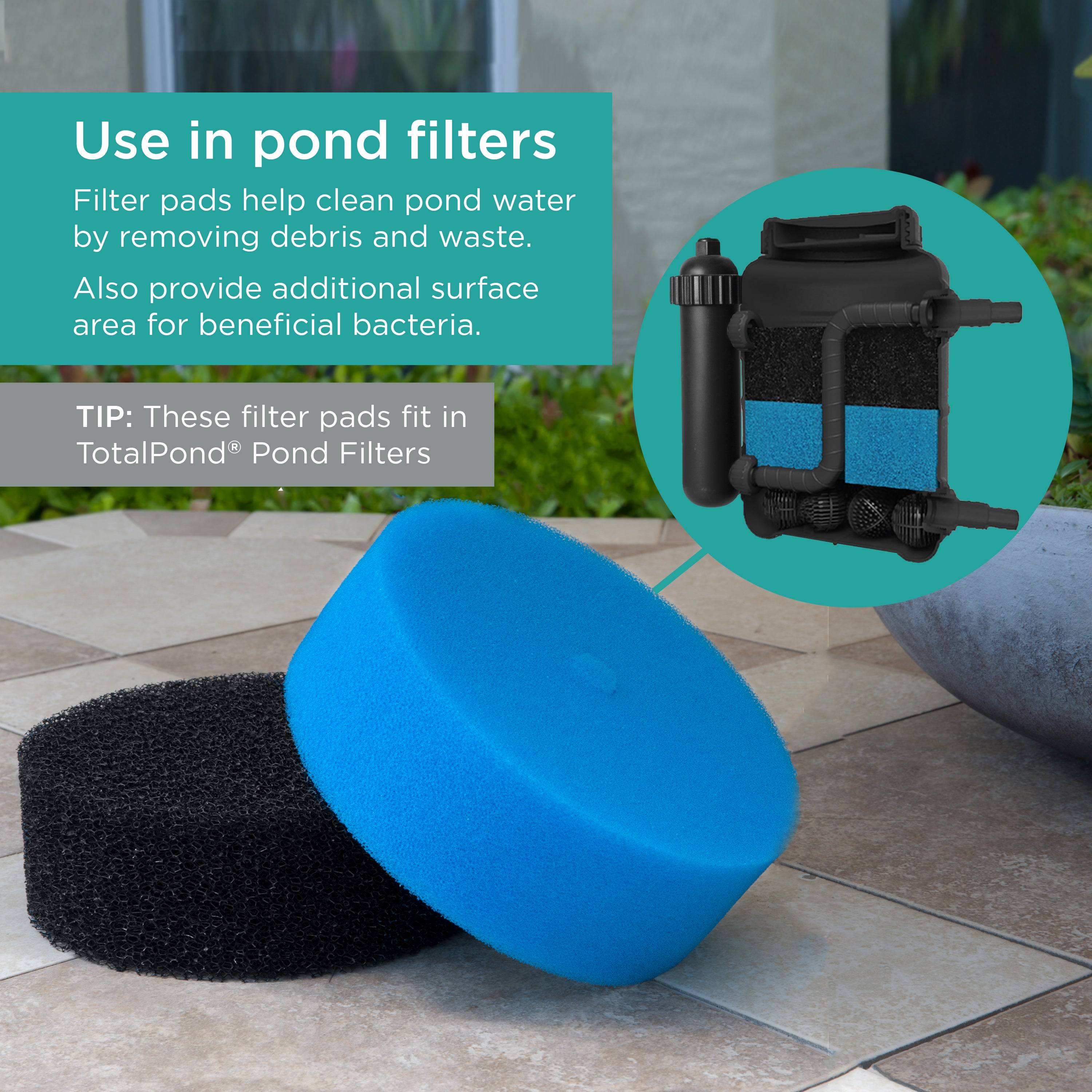 Replacement Filter Pads for Pressurized Pond Filters clean pond water and provide surface area for beneficial bacteria