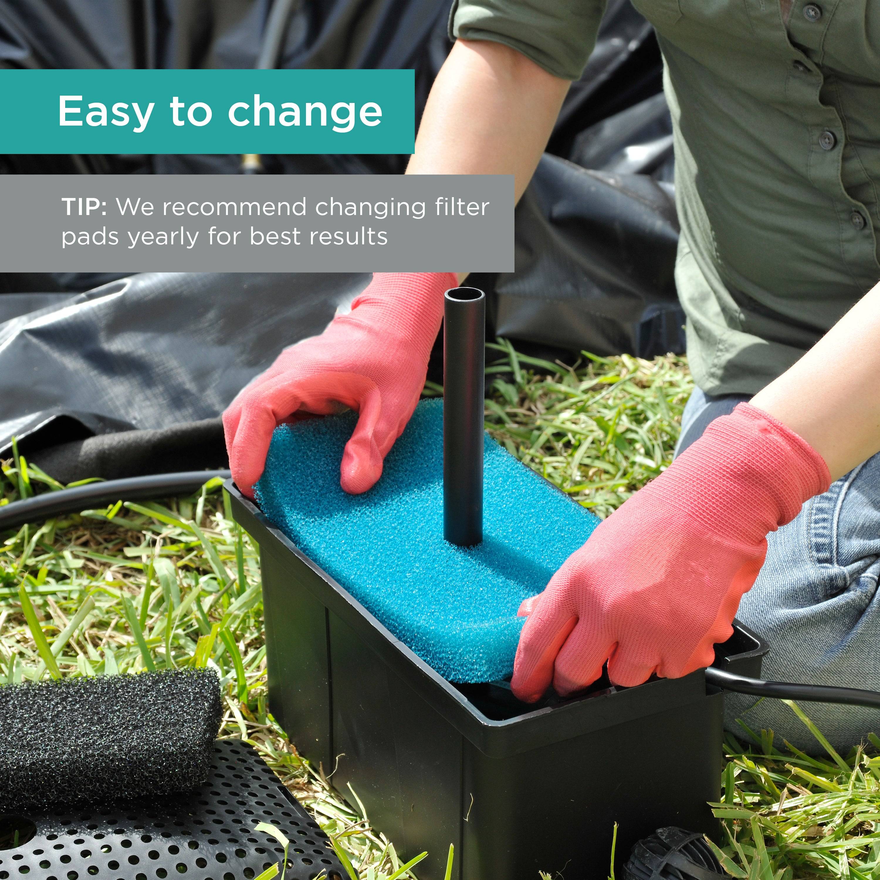 Replacement Filter Pads for Filter Boxes is easy to change