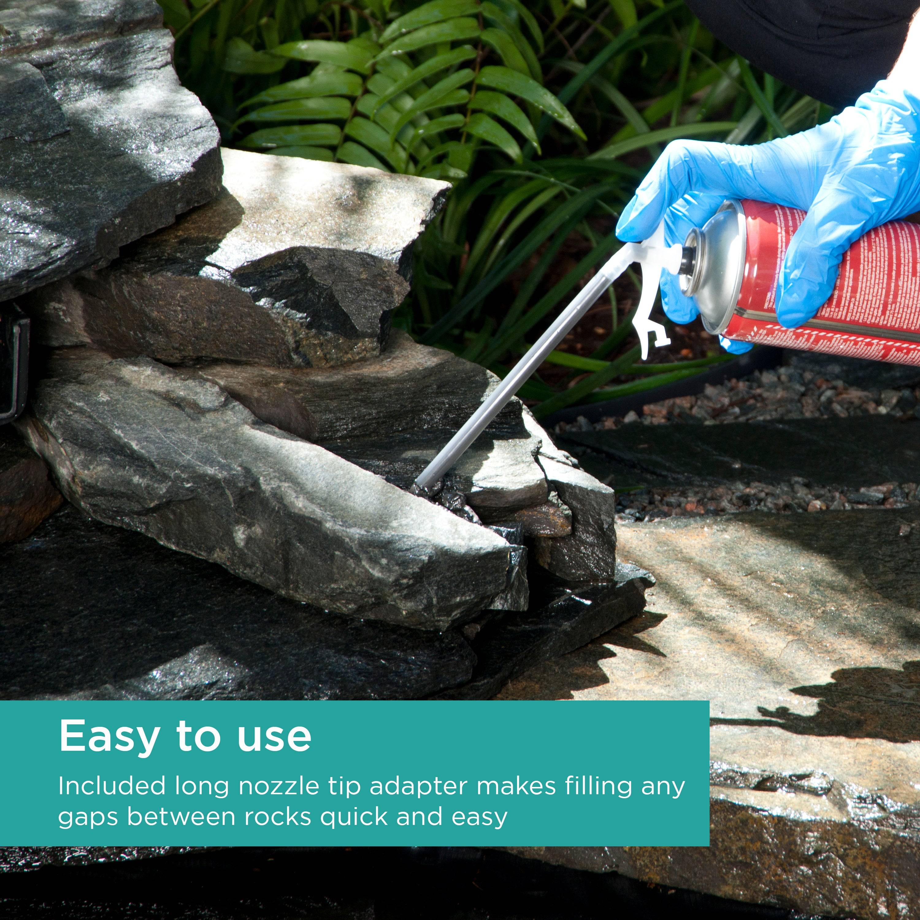 Waterfall Foam Sealant nozzle being used