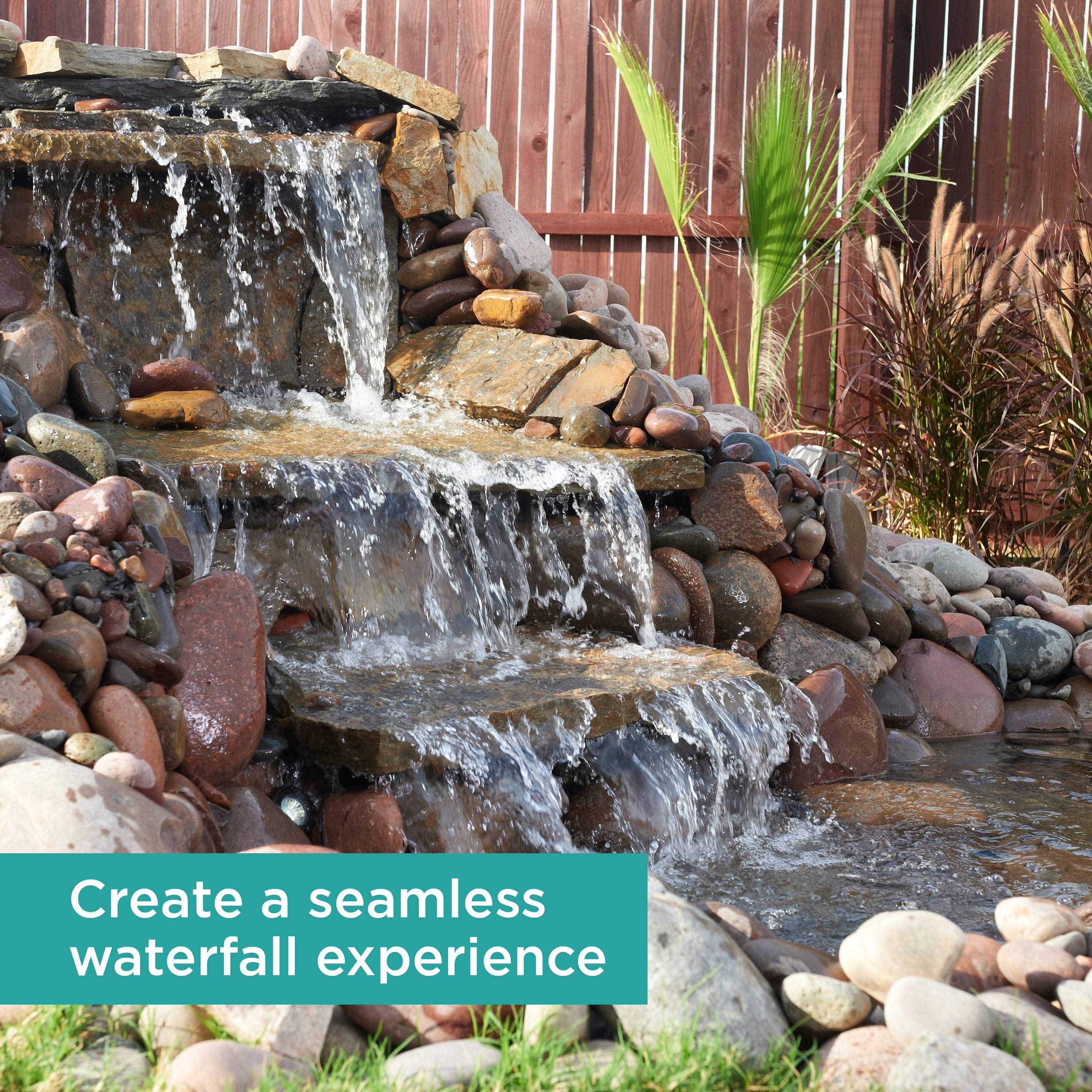 Waterfall that used Foam Sealant to create the spillway