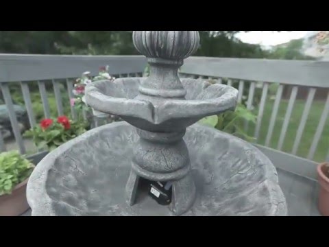 435 GPH Fountain Pump with Low Water Shut-Off Feature & LED Light