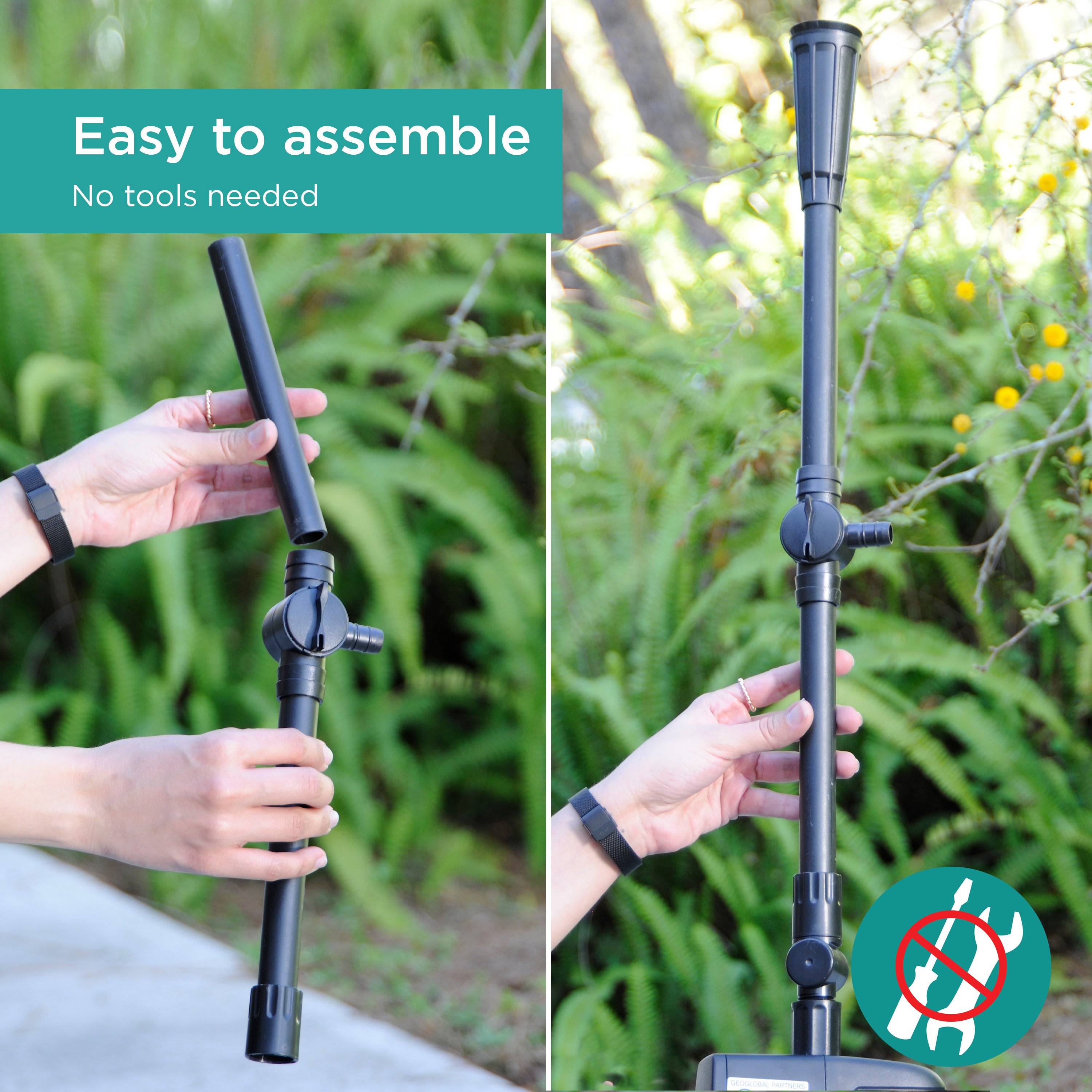 Nozzle Kit is to assemble with no tools needed