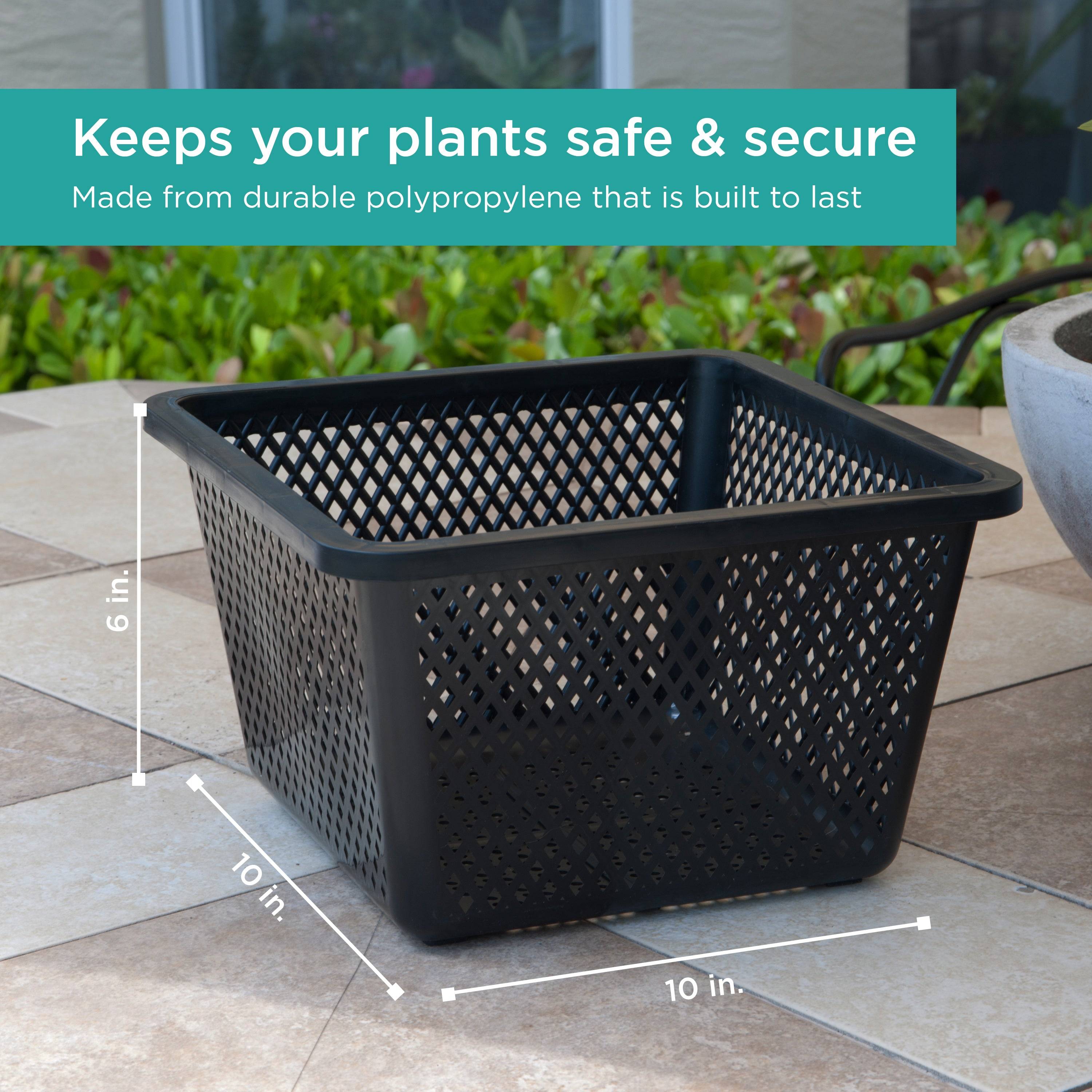 Aquatic Plant Basket keeps plants safe and secure