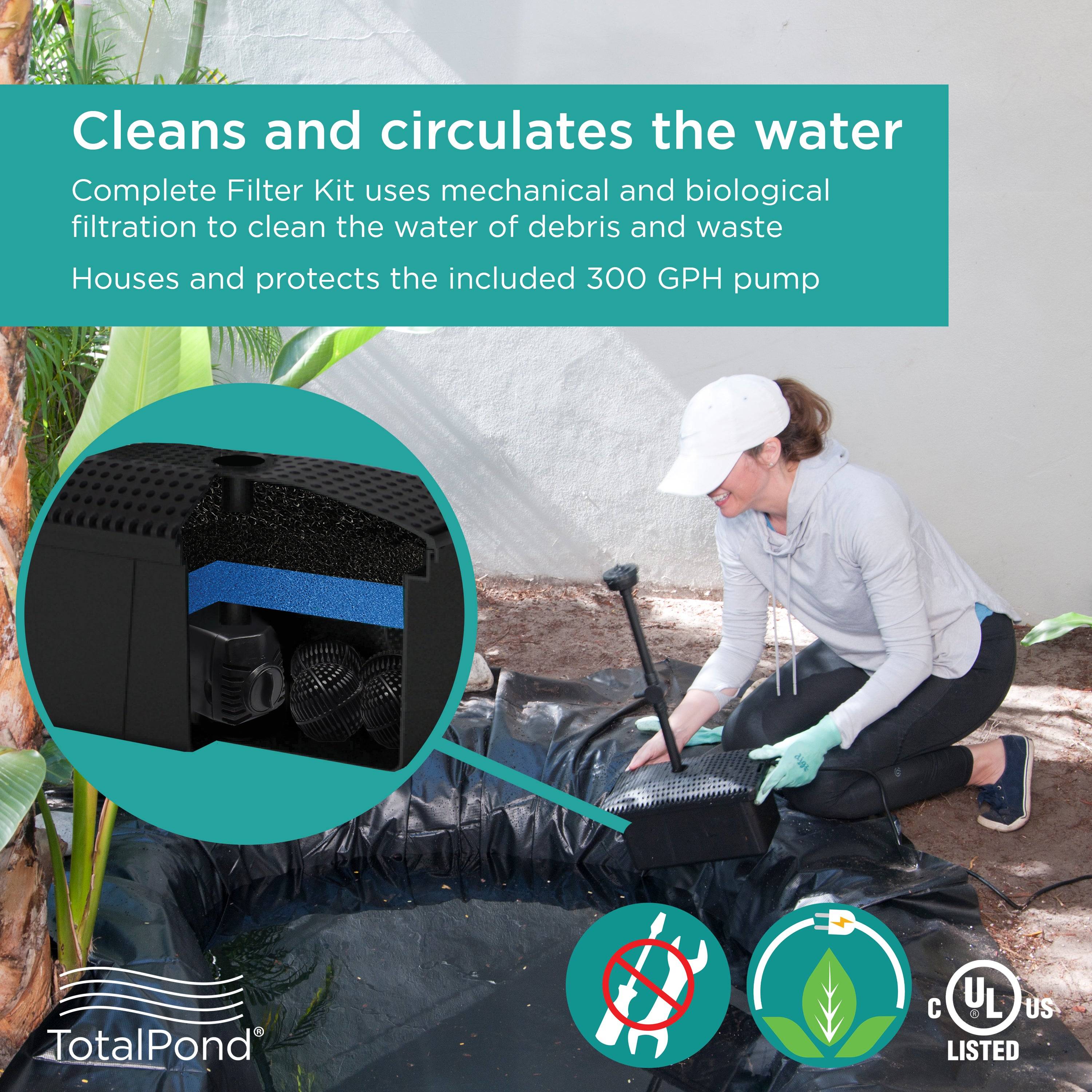 All-in-One Pond Bundle - Cleans and circulates the water