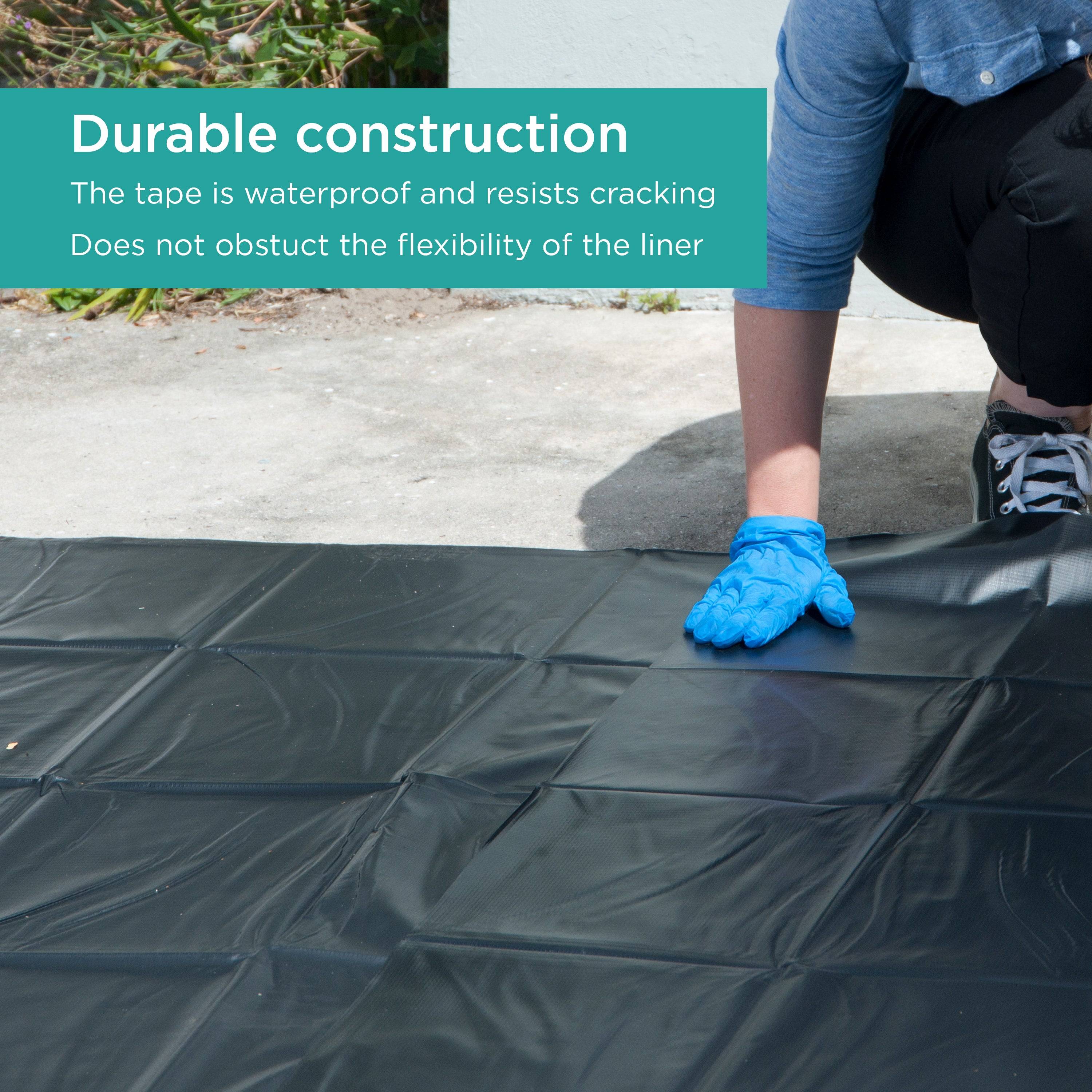 Seaming Tape being used to connect two liners