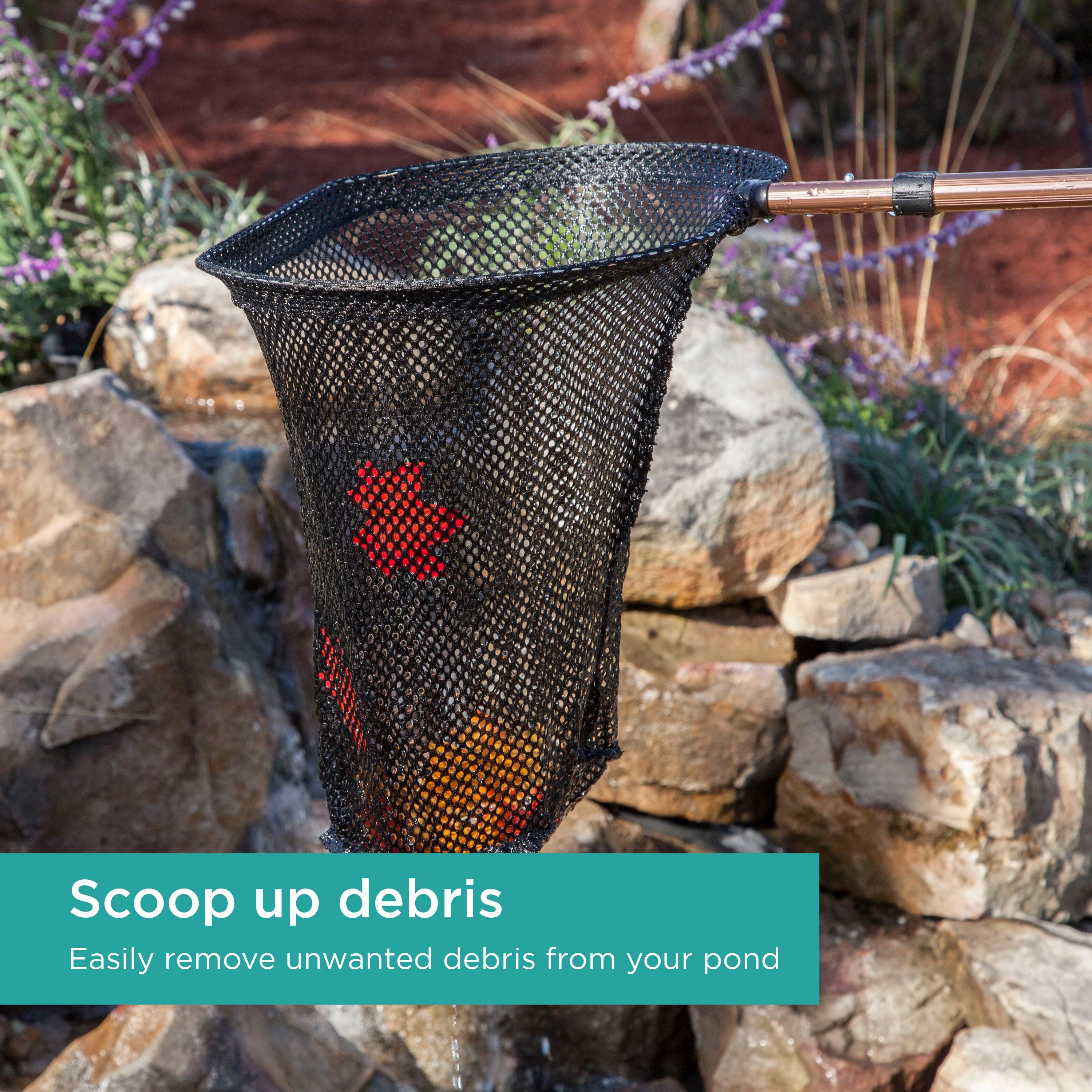 Skimmer Fish Net is used to scoop up debris and easily remove unwanted debris from your pond